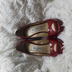 Jimmy Choo peep toe pumps